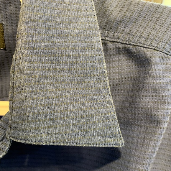 HORST Navy Blue w/ Black Suttle Stripes Dress Shirt - Picture 7 of 7